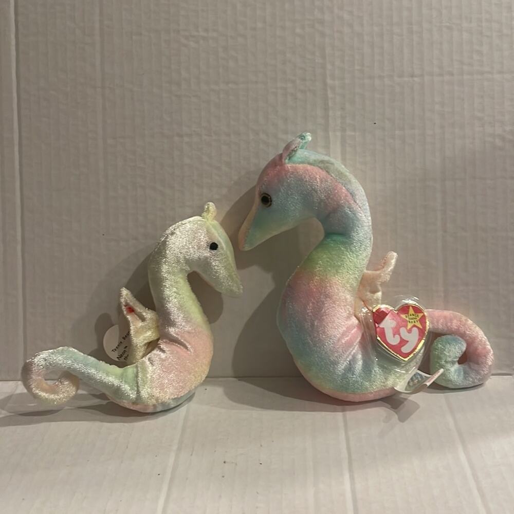 TY Beanie Babies Neon and Teenie Baby Neon